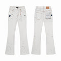 Men's Purple Vintage Distressed Stretch Denim Jeans Size:30-38 (1)