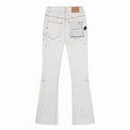 Men's Purple Vintage Distressed Stretch Denim Jeans Size:30-38 (1)
