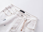 Men's Purple Vintage Distressed Stretch Denim Jeans Size:30-38 (1)
