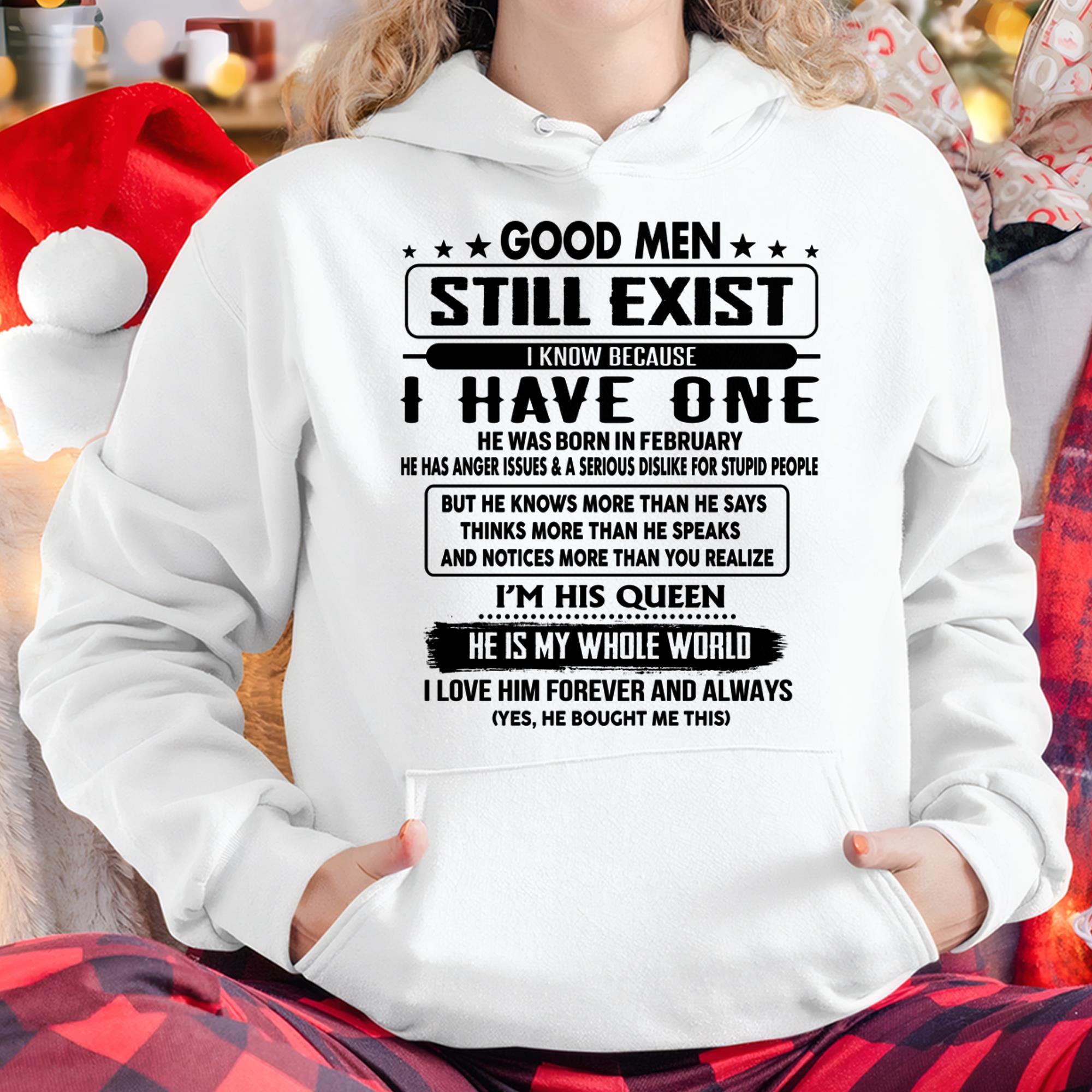 February - Good men Still Exist - gift for your girlfriend, wife from Husband - NGHL02 (SKU-GM-02)