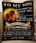 Special Gift For Your Son Blanket - From Mom (SKUB09-140-11)