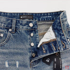 Men's Purple Vintage Distressed Stretch Denim Jeans Size:30-38 (56)