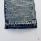 Men's Purple Vintage Distressed Stretch Denim Jeans Size:30-38 (56)