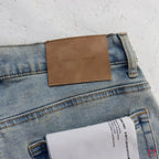 Men's Purple Vintage Distressed Stretch Denim Jeans Size:30-38 (55)