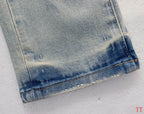 Men's Purple Vintage Distressed Stretch Denim Jeans Size:30-38 (55)