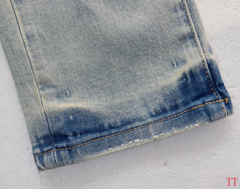 Men's Purple Vintage Distressed Stretch Denim Jeans Size:30-38 (55)
