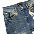 Men's Purple Vintage Distressed Stretch Denim Jeans Size:30-38 (54)