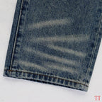 Men's Purple Vintage Distressed Stretch Denim Jeans Size:30-38 (53)