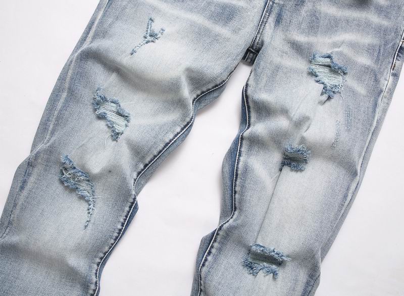 Men's Purple Vintage Distressed Stretch Denim Jeans Size:30-38 (52)
