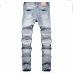 Men's Purple Vintage Distressed Stretch Denim Jeans Size:30-38 (51)
