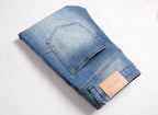 Men's Purple Vintage Distressed Stretch Denim Jeans Size:30-38 (50)