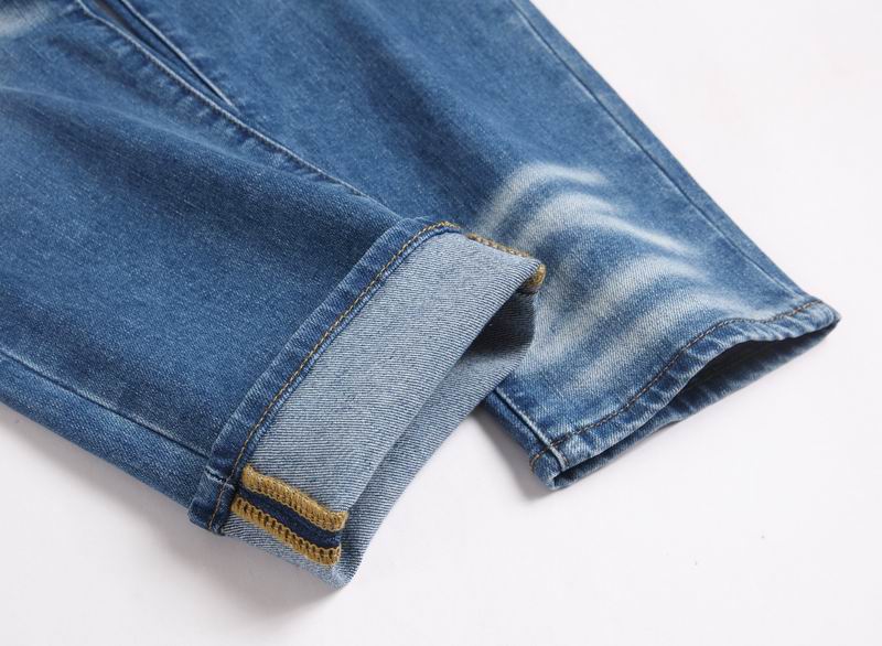 Men's Purple Vintage Distressed Stretch Denim Jeans Size:30-38 (50)