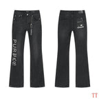 Men's Purple Vintage Distressed Stretch Denim Jeans Size:30-38 (47)