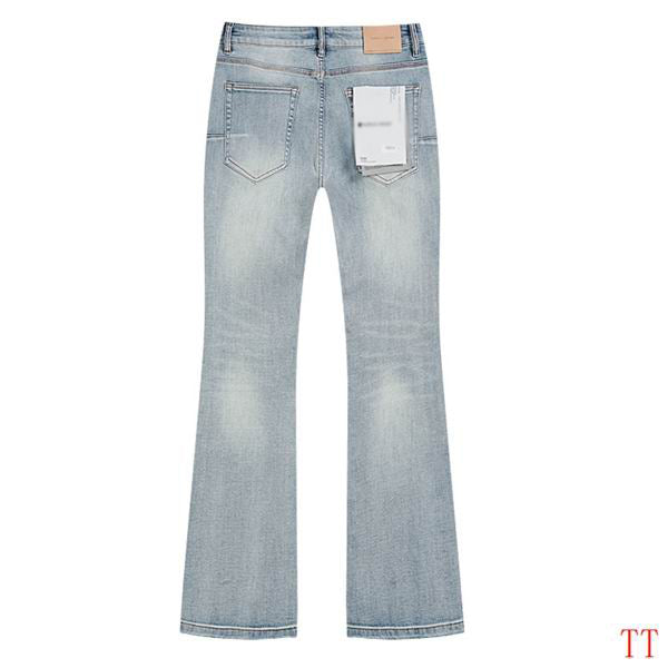 Men's Purple Vintage Distressed Stretch Denim Jeans Size:30-38 (46)