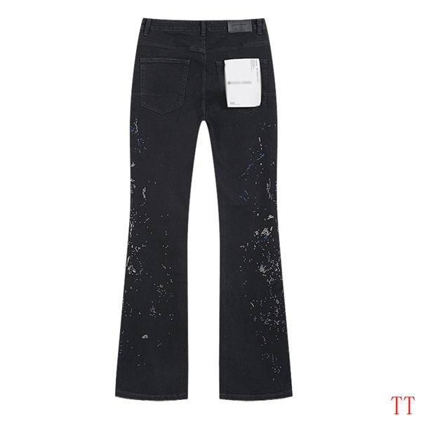 Men's Purple Vintage Distressed Stretch Denim Jeans Size:30-38 (32)
