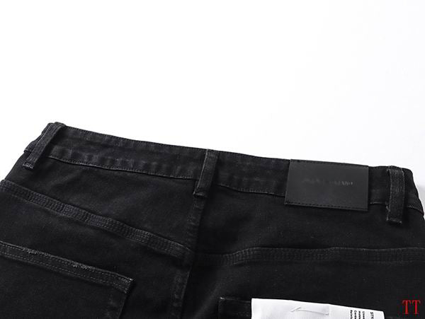 Men's Purple Vintage Distressed Stretch Denim Jeans Size:30-38 (32)
