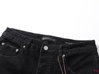 Men's Purple Vintage Distressed Stretch Denim Jeans Size:30-38 (32)