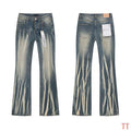 Men's Purple Vintage Distressed Stretch Denim Jeans Size:30-38 (60)