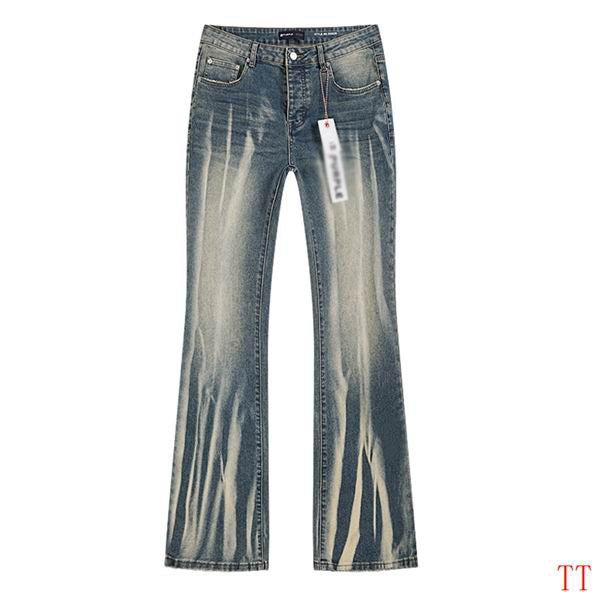 Men's Purple Vintage Distressed Stretch Denim Jeans Size:30-38 (60)