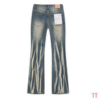 Men's Purple Vintage Distressed Stretch Denim Jeans Size:30-38 (60)