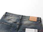 Men's Purple Vintage Distressed Stretch Denim Jeans Size:30-38 (60)