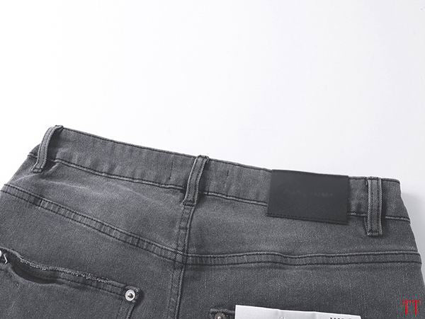 Men's Purple Vintage Distressed Stretch Denim Jeans Size:30-38 (59)