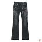 Men's Purple Vintage Distressed Stretch Denim Jeans Size:30-38 (58)