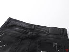 Men's Purple Vintage Distressed Stretch Denim Jeans Size:30-38 (58)