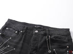 Men's Purple Vintage Distressed Stretch Denim Jeans Size:30-38 (58)