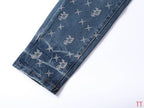 Men's Purple Vintage Distressed Stretch Denim Jeans Size:30-38 (57)