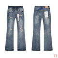 Men's Purple Vintage Distressed Stretch Denim Jeans Size:30-38 (43)