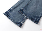 Men's Purple Vintage Distressed Stretch Denim Jeans Size:30-38 (43)