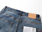 Men's Purple Vintage Distressed Stretch Denim Jeans Size:30-38 (43)