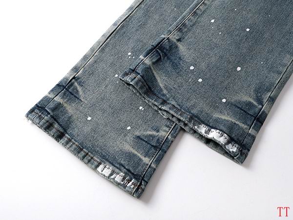 Men's Purple Vintage Distressed Stretch Denim Jeans Size:30-38 (41)