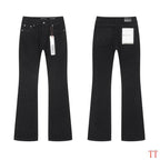 Men's Purple Vintage Distressed Stretch Denim Jeans Size:30-38 (39)