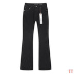 Men's Purple Vintage Distressed Stretch Denim Jeans Size:30-38 (39)