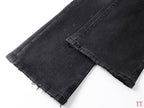Men's Purple Vintage Distressed Stretch Denim Jeans Size:30-38 (38)