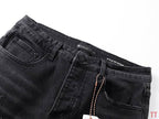 Men's Purple Vintage Distressed Stretch Denim Jeans Size:30-38 (38)
