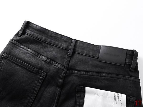 Men's Purple Vintage Distressed Stretch Denim Jeans Size:30-38 (37)