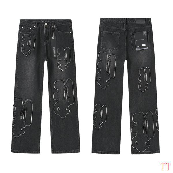 Men's Purple Vintage Distressed Stretch Denim Jeans Size:30-38 (36)