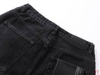 Men's Purple Vintage Distressed Stretch Denim Jeans Size:30-38 (36)