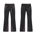 Men's Purple Vintage Distressed Stretch Denim Jeans Size:30-38 (34)