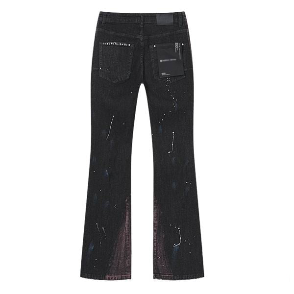 Men's Purple Vintage Distressed Stretch Denim Jeans Size:30-38 (34)