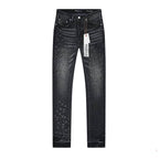 Men's Purple Vintage Distressed Stretch Denim Jeans Size:30-38 (33)