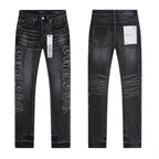 Men's Purple Vintage Distressed Stretch Denim Jeans Size:30-38 (31)