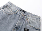 Men's Purple Vintage Distressed Stretch Denim Jeans Size:30-38 (30)