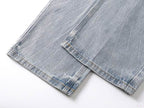 Men's Purple Vintage Distressed Stretch Denim Jeans Size:30-38 (30)