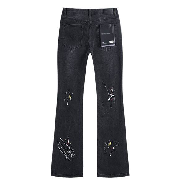 Men's Purple Vintage Distressed Stretch Denim Jeans Size:30-38 (29)