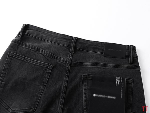 Men's Purple Vintage Distressed Stretch Denim Jeans Size:30-38 (29)