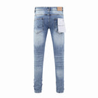 Men's Purple Vintage Distressed Stretch Denim Jeans Size:30-38 (28)